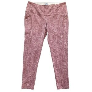Chico’s Zenergy Fabulously Slimming Python Pocket Leggings Women’s Sz 3 (XL-16)